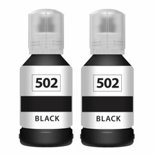 2PK Compatible for Epson 502 Black Ink for Expression ET-2700 ET-2750 ET-3700