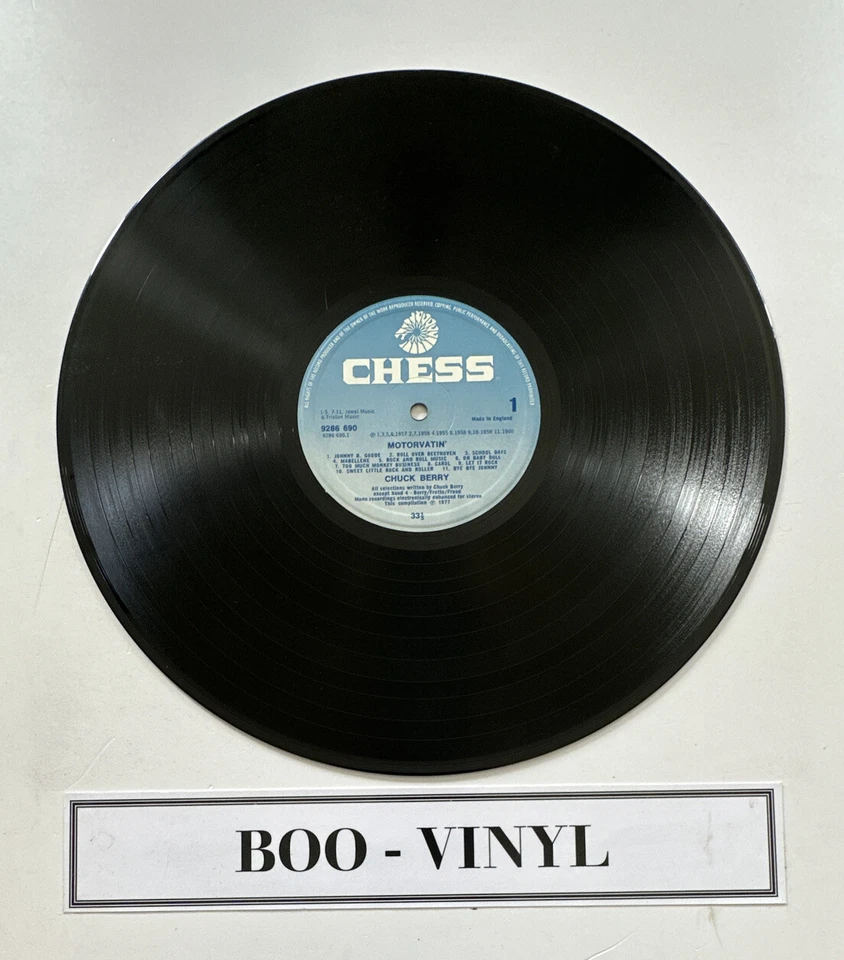 Chuck Berry Motorvatin' LP vinyl UK Chess 1977 compilation LP 9286690 VG+ / VG+ - Image 3 of 4