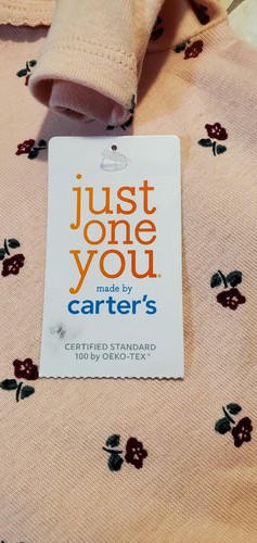 Just One You Made by Carters Girls 2 Piece Set Pink Floral and Jeans 3 Month NWT - Picture 3 of 4