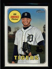 JOE JIMENEZ 2018 TOPPS HERITAGE #637 100TH ANNIVERSARY PARALLEL (RARE) AY3079