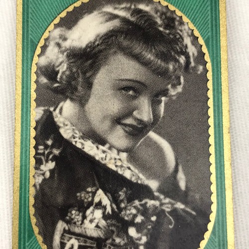 Lotte Lang Tobacco Cigarette Card German 30s Film Stars Bunte Filmbilder