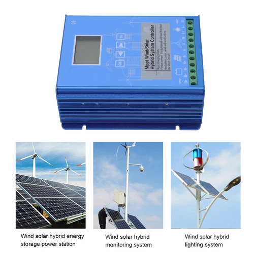 2000W MPPT Hybrid Laderegler Wind Energy Solarladeregler mit LCD Display 12V/24V - Bild 17 von 24