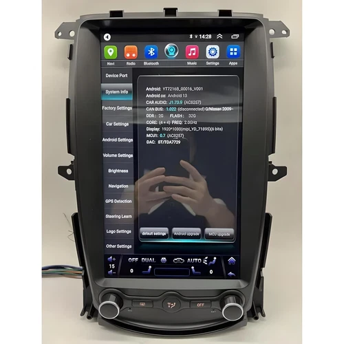 Android 13 Para 08-2019 Nissan 370Z Coche Estéreo Radio Carplay GPS Navegación Unidad Wifi - Imagen 10 de 11