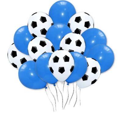 Fußball Luftballons Bogen Match Party 12'' weiß bedruckt Ballon Soccer Geburtstag UK