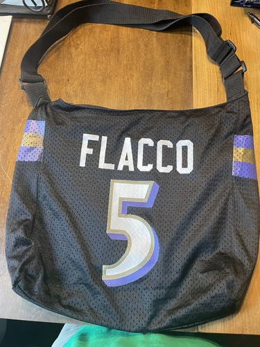 Baltimore Ravens Black Jersey Purse Pro-FAN-ity By Littlearth Joe Flacco #5 - Picture 2 of 2