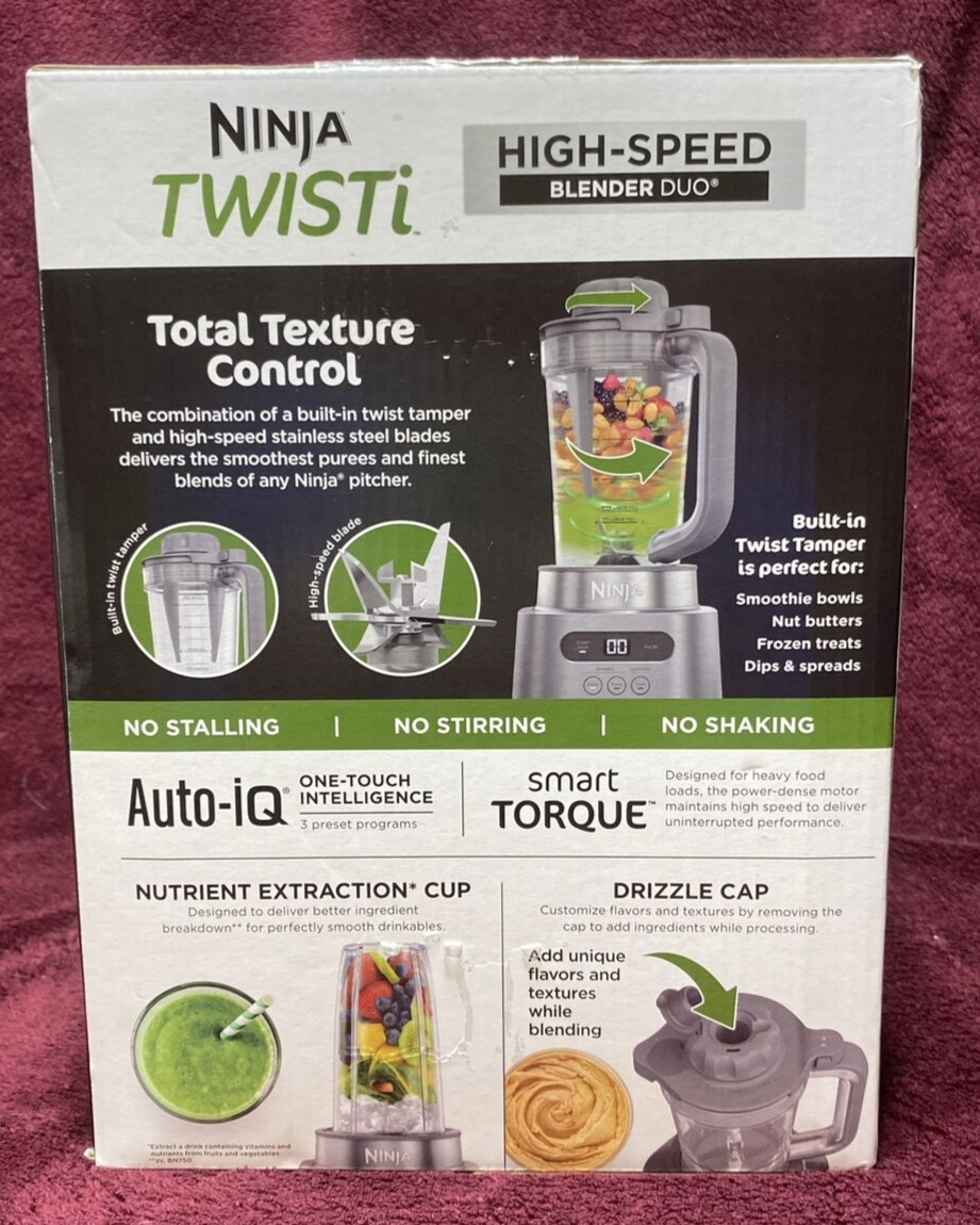 Ninja TWISTi SS150 34oz 1500 Peek Watt Countertop Blender