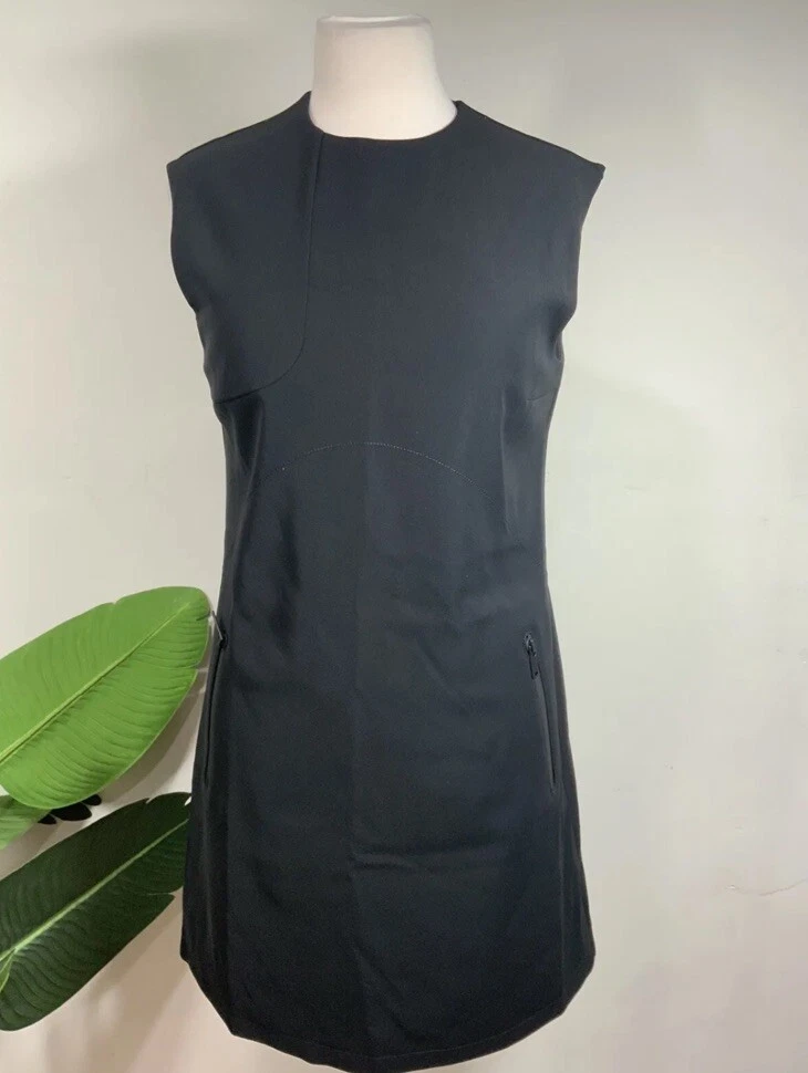 LOUIS VUITTON（LV） Abito senza maniche Louis Vuitton nero foderato poliestere taglia 4
