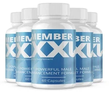 Member XXL Powerful Male Enhancement Formula Support Pills (300 Capsules) 5 PACK