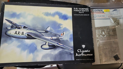 1\48 CLASSIC AIRFRAMES D.H. VAMPIRE + FLIGHTPATH SET + CORRECT VENTS