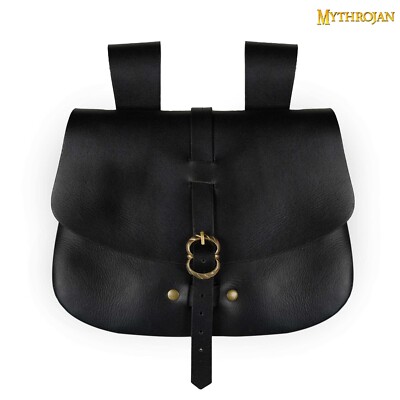 Buckle Leather Belt Bag Medieval Pouch Renaissance Cosplay  display picture 1