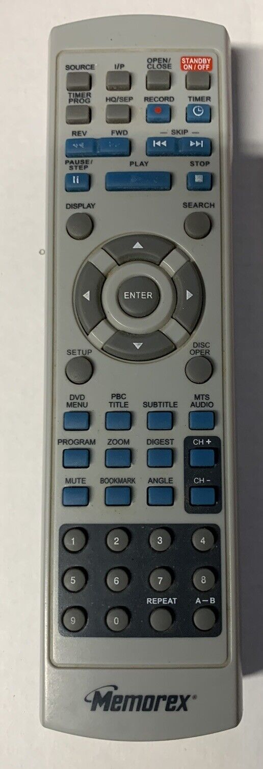 Memorex DVD Player Remote Control, Gray OEM Original for MVD-2020 2022 2037 more
