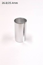 New Seat Post Tube Shim Sleeve 25.4 to 26.8mm Silver or Black Problem Solver