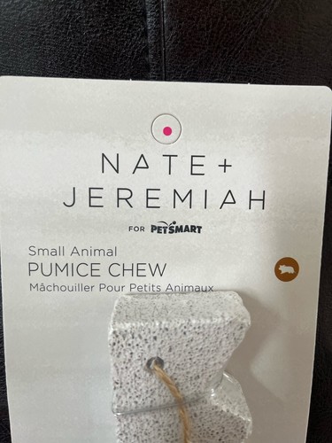 Nate + Jeremiah Natural Pumice Chew For Small Animals rabbit guinea rat hamster - Picture 2 of 6
