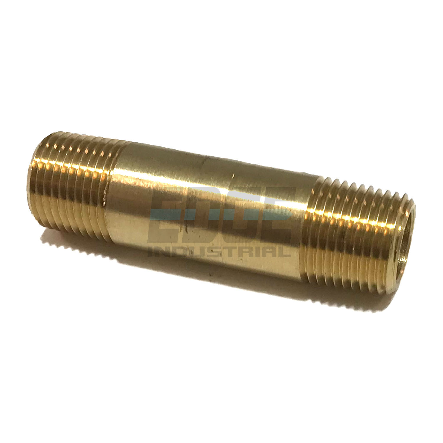 BRASS NIPPLE 3/8" X 3/8", 2-1/2" LENGTH, MALE NPT MNPT FUEL/AIR/WOG