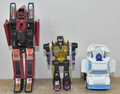 3x Vtg 1983-86 Hasbro Takara Transformers Action Figures AS IS
