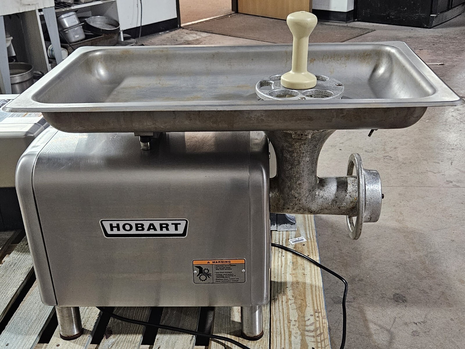 Hobart 4822 20/Minute Tabletop Countertop Meat Grinder Commercial