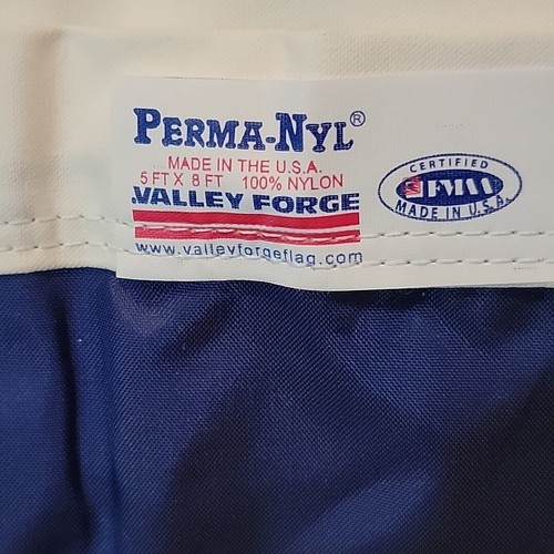 Valley Forge Perma-Nyl 5ft x 8ft Nylon American Flag - Picture 2 of 9