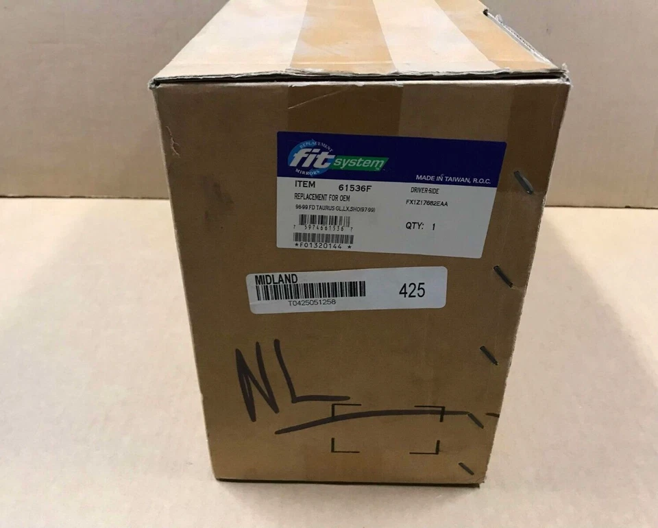 System Driver Side Mirror For 1996-1999 Ford Taurus - Image 2 of 4