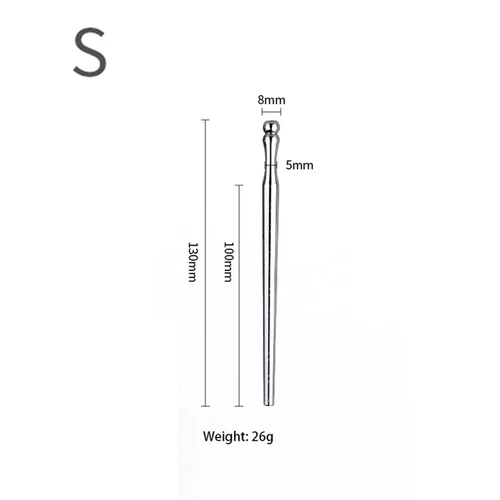 Dilatador de acero inoxidable metal que suena uretral estiramiento del pene tapón hueco para hombres - Imagen 13 de 15