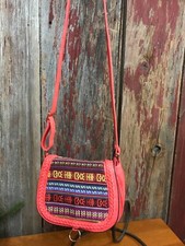 Southwest pattered purse handbag corral with adjustable  shoulder strap 9  x10  