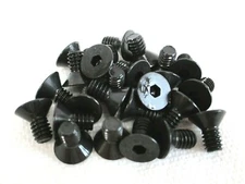 1/4-20 X 1/2" FLAT HEAD HEX SOCKET CAP SCREWS ALLOY BLACK STEEL - 25 PCS