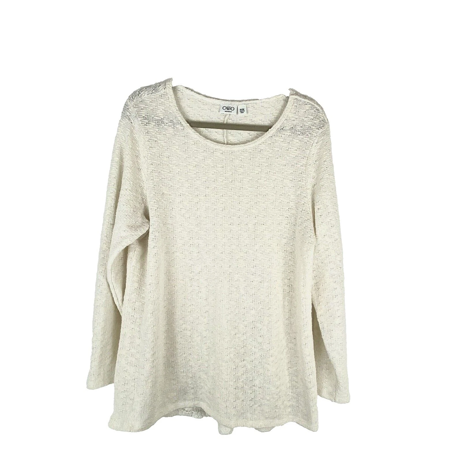 Suéteres para mujer blanca de poliéster Cato