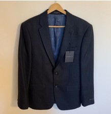 NWT John Varvatos Star USA Dual Button Suit Blazer in Indigo Blue, Size 38R