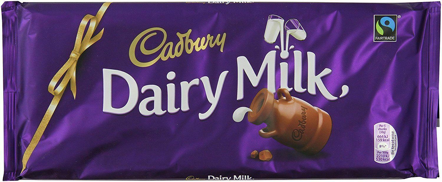 Cadbury Dairy Milk Original Chocolate Bar 360g Pack of 6 Food & Drink
