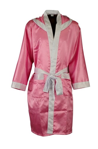 Maxx® MEN HOODED SATIN BOXING ROBE MUAY THAI BOXING KICK BOXING MMA BOXING v - Picture 7 of 10