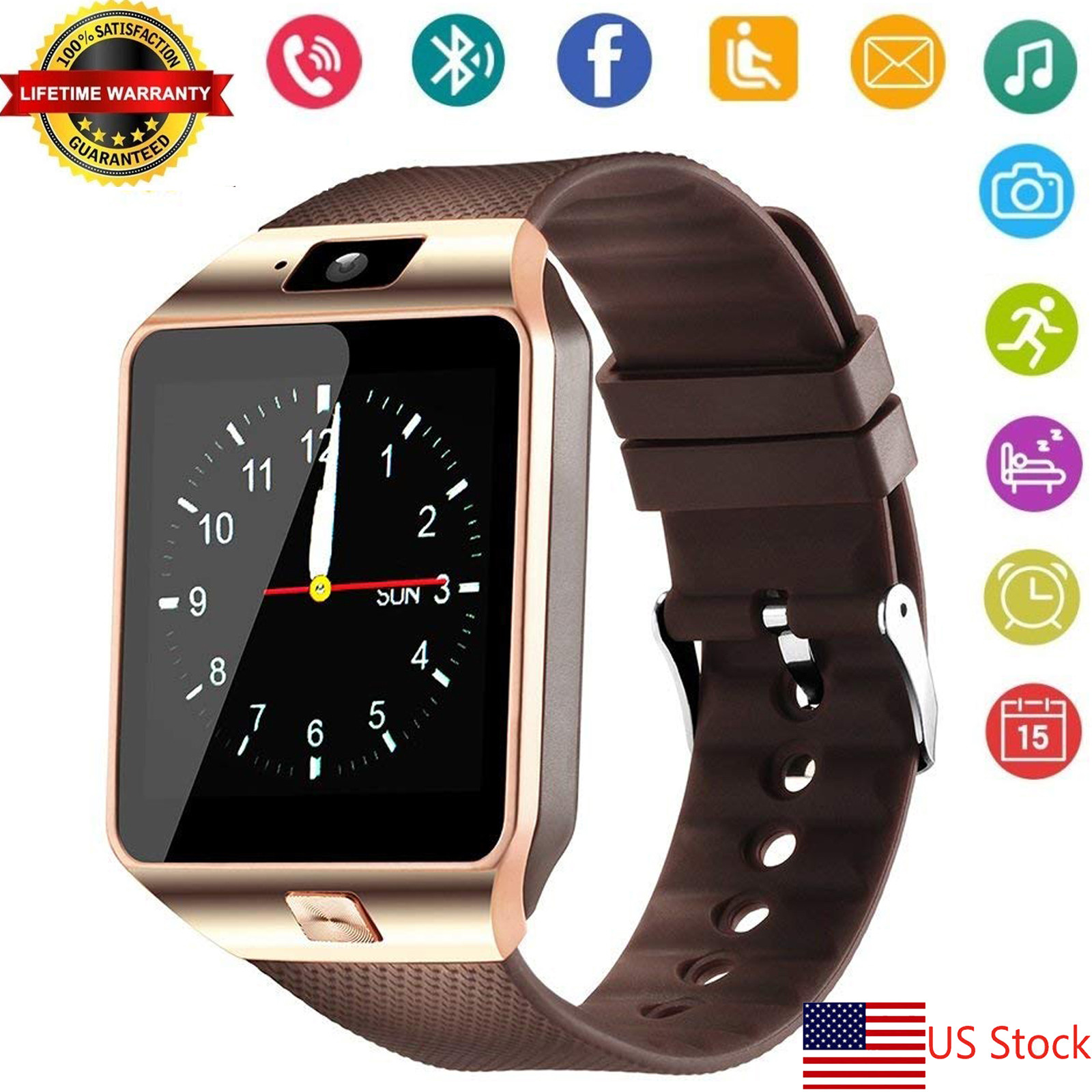 Unlocked Bluetooth Smart Watch with - tiendamia.com