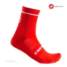 Castelli ENTRATA 9 Cycling Socks : RED - One Pair