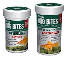 Fluval Bug Bites Spirulina Flakes 18g 45g Algae Aquarium Fish Tank Fish Food