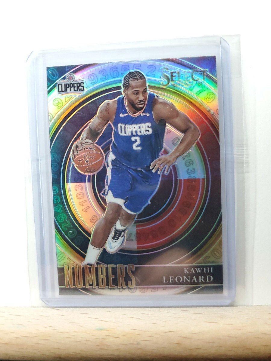 2020-21 Select Basketball Kawhi Leonard NUMBERS SILVER Prizm card
