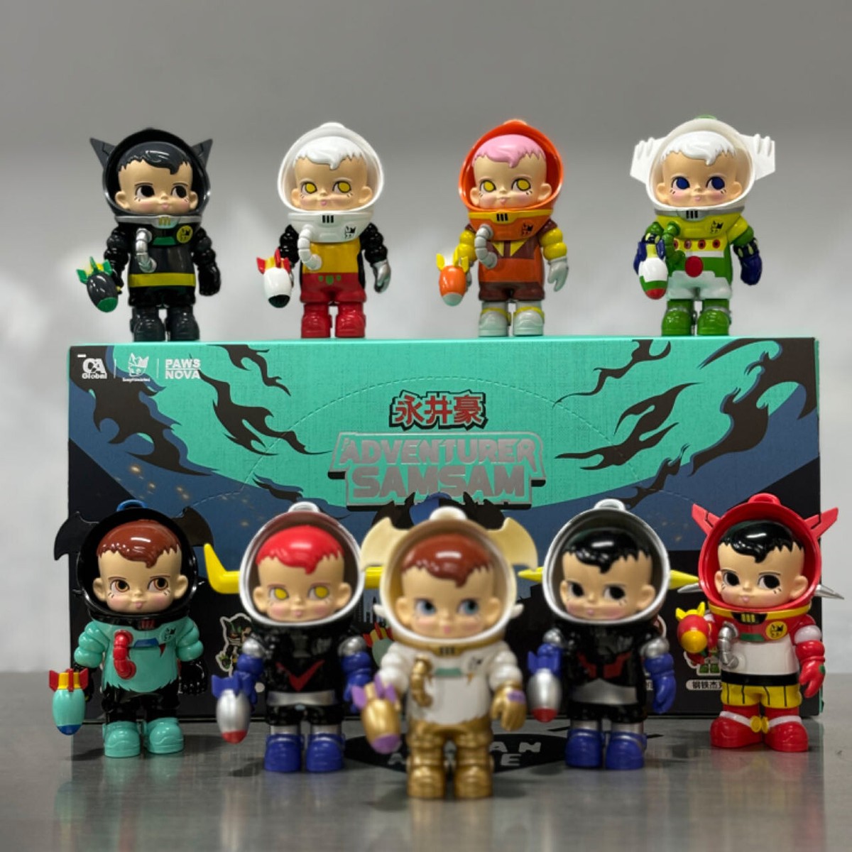 タツノコプロ PAWS NOVA ADVENTURER SAMSAM PAWS ADVENTURER SAMSAM 100% Nagai Gou Designer Figure Blind Box