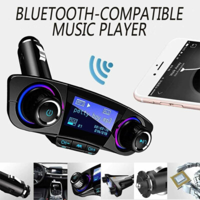 Bluetooth Car FM Transmitter MP3 Player Radio Wireless Adapter W/2 USB Charger；