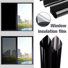 Blackout Window Film Privacy Room 100% Light Blocking Darkening Static Cling