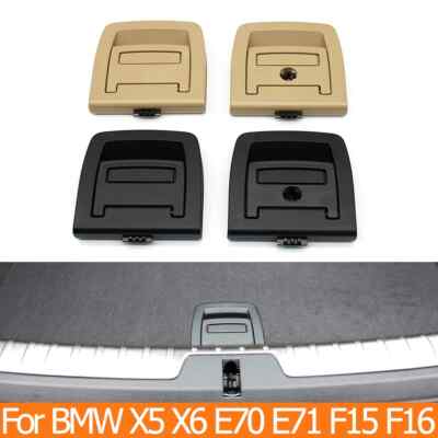 Car Rear Trunk Luggage Tail Cover Mat Floor Carpet Handle Latch Button For BMW