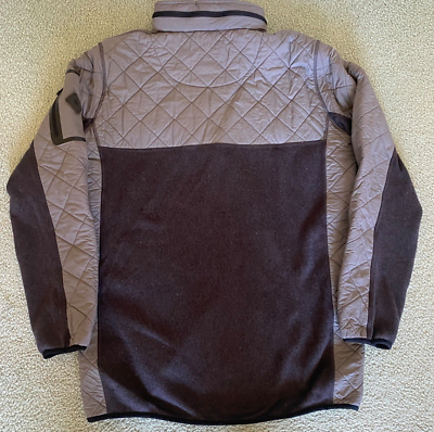 Burton Fleece Jacket Mens Large Gray Full Zip MB Pierce Tech