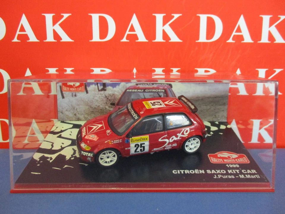 Die cast 1/43 Modellino Auto Citroen Saxo Kit Car Rally Monte Carlo 1999 J.Puras - Immagine 4 di 4