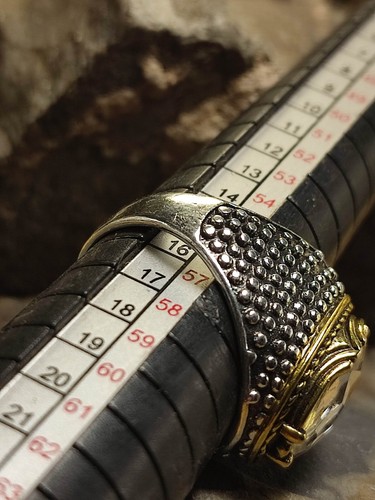 Damen Ring in Silber / Gold Gr 56 Königin Rubensdame im Retro antik Design - Picture 6 of 6