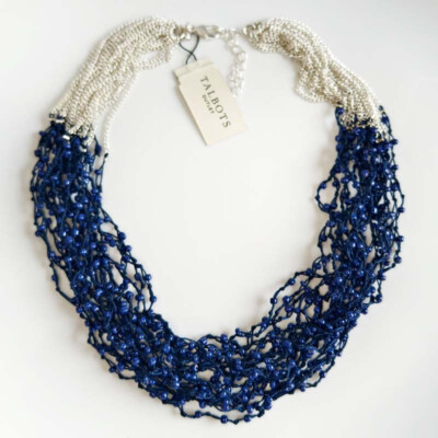 New 16'' Talbots Multistrand Statement Necklace Chic Women Party Vacation Jewelry
