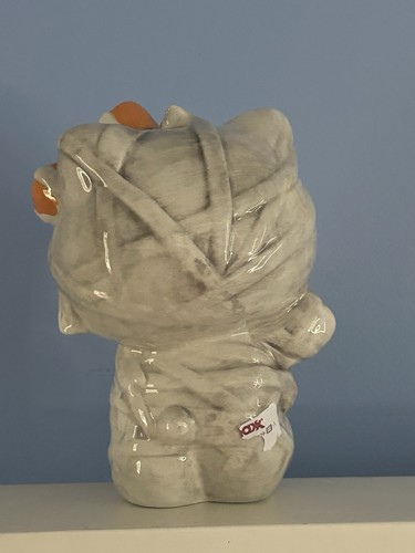 Figura de Halloween de cerámica de murciélago con momia de Hello Kitty de Blue Sky Clayworks NUEVO - Imagen 3 de 4