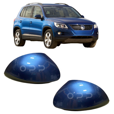 For VW Tiguan 2008-2017 Door Wing Mirror Cover Painted Silk Blue Left Or Right