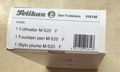 LEERBOX!  für PELIKAN M620 San Francisco Füllhalter, inklusive Flyer