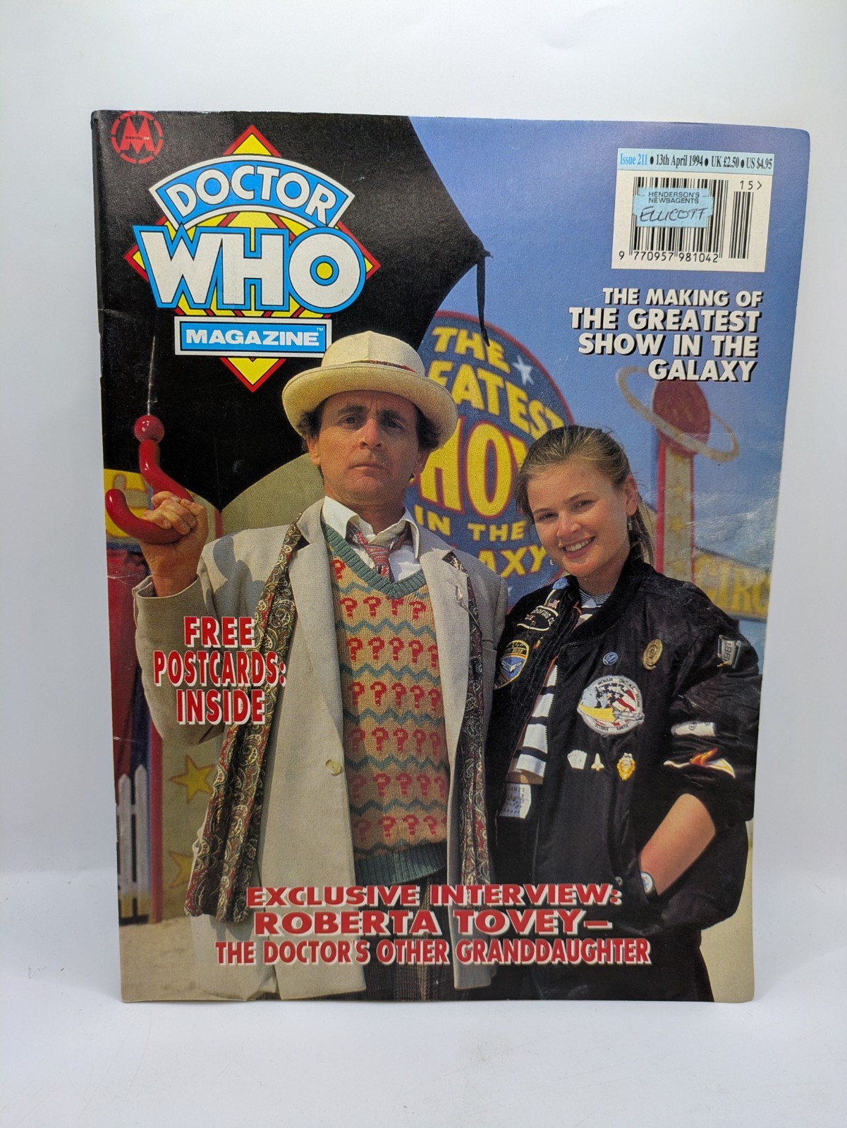 Doctor Who Magazine Issue 211 Apr 1994 Greatest Show In Galaxy