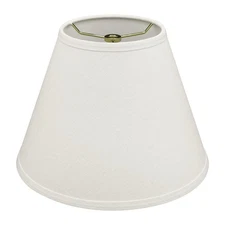 32637A Transitional Empire Shape Spider Construction Lamp Shade in White, 6" ...