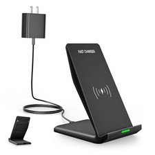 Fast Wireless Charger for Samsung, Wireless Charging Stand Desk Phone Charger