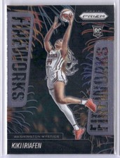 Kiki Iriafen Rookie RC 2025 Panini Prizm WNBA Fireworks #13 Washington Mystics