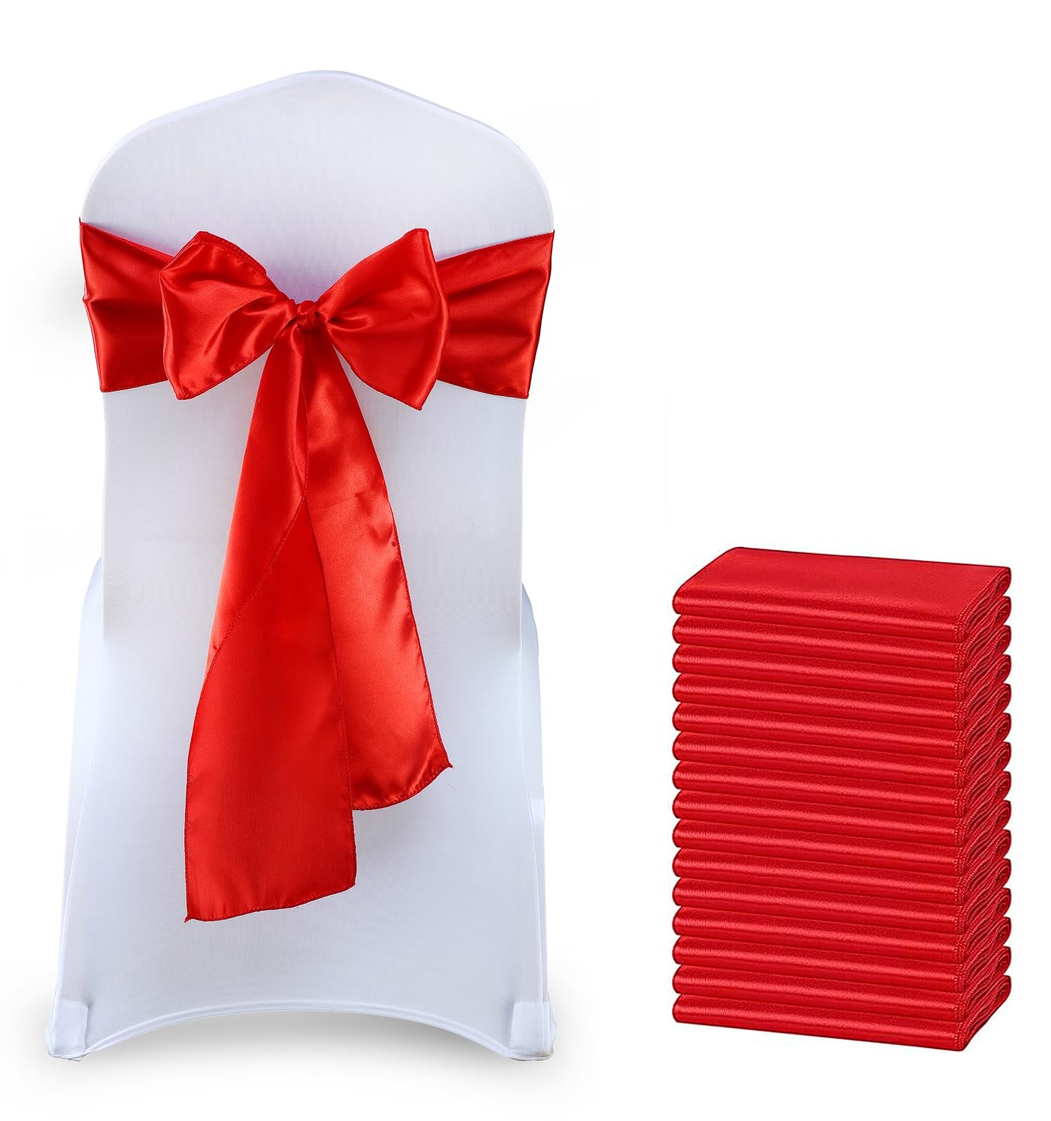 Sashes 7x108 Red Decorative Bows Ribbon Tie Backs