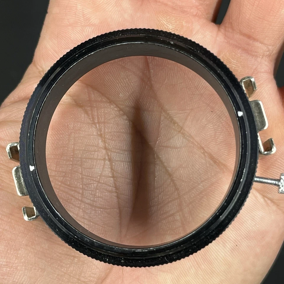 MACRO ADAPTER with 2 FLASH METAL SHOES ROTATING MOUNT 55mm SIZE by SPIRATONE - Image 3 of 4